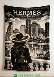 Hermes Throw Blankets